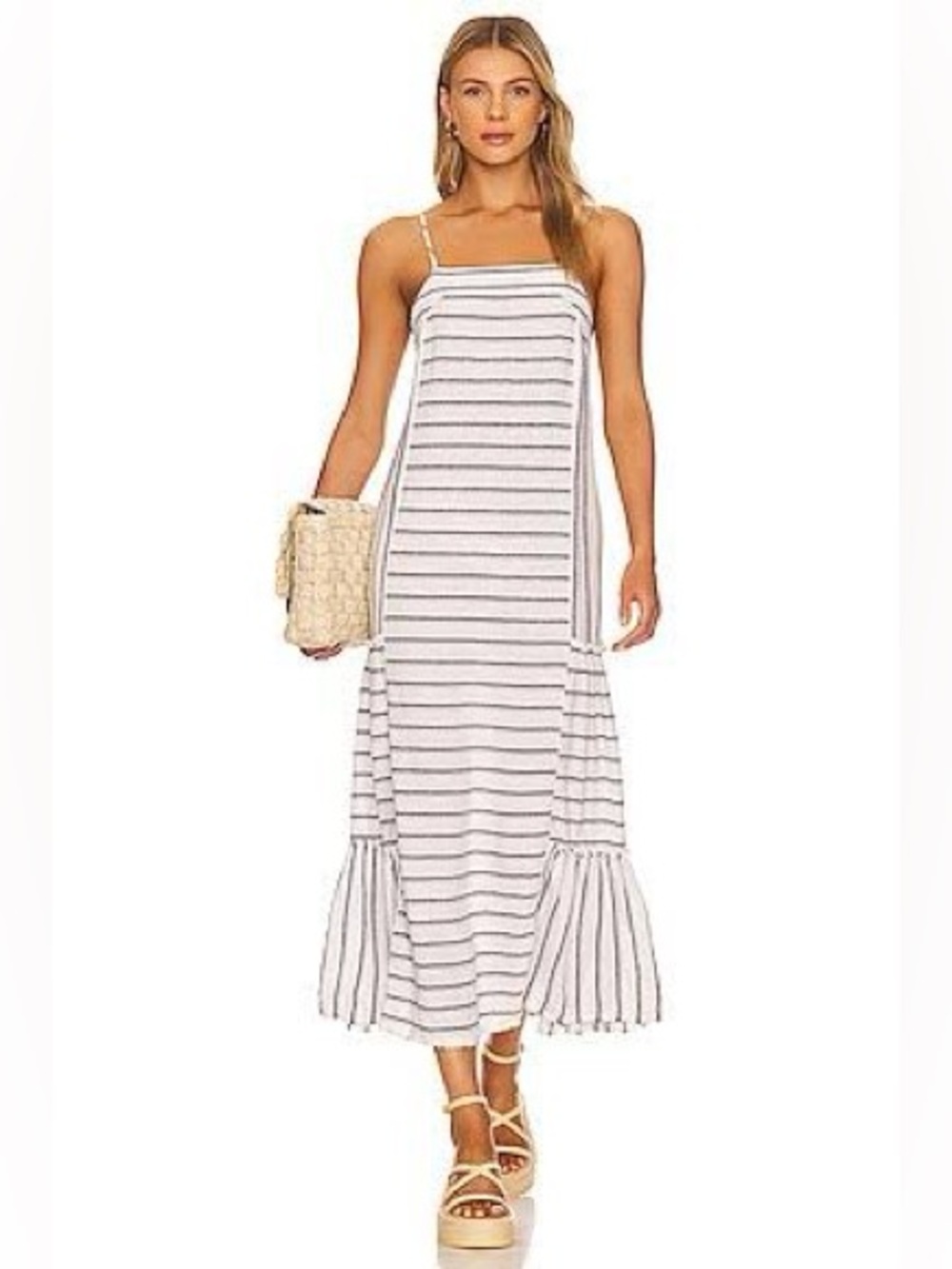 Thira Midi Dress in Rasmus Stripe by Splendid